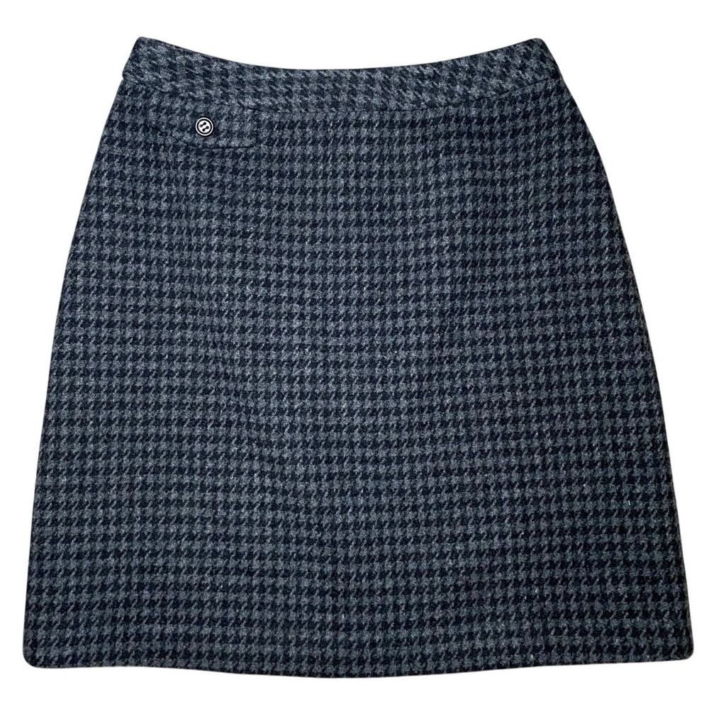 J. Crew Houndstooth Skirt - Classic Gray and Black - Size 2